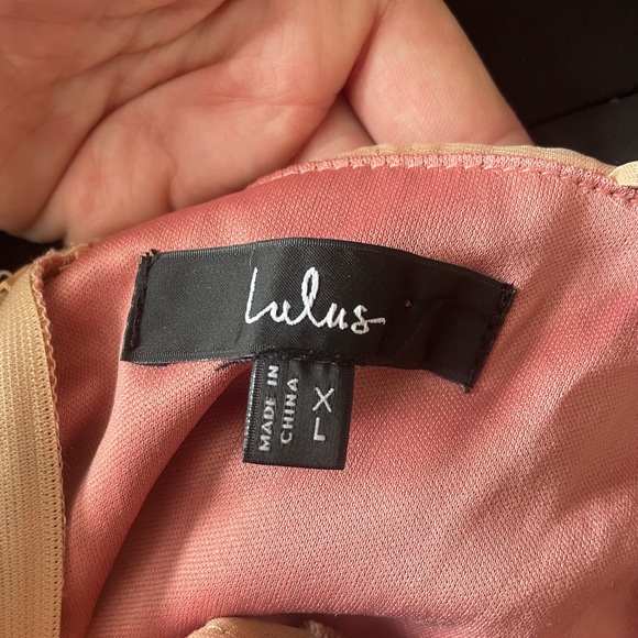 Lulu’s Composed Beauty Blush Pink Burnout Velvet Floral Midi Dress - Picture 7 of 8